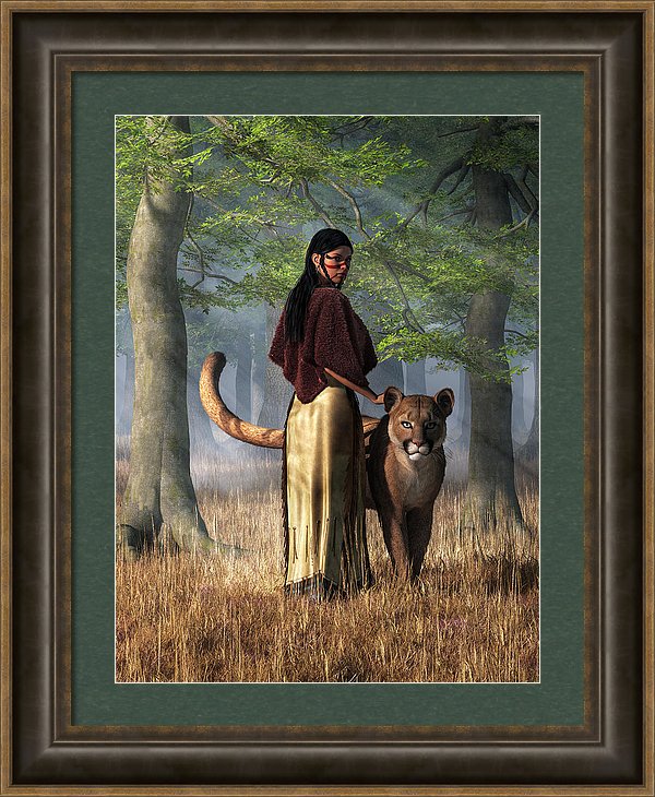 Woman with a Mountain Lion